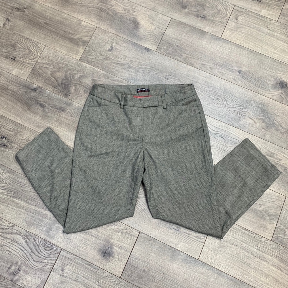 DALIA COLLECTION Petite Plaid Pant